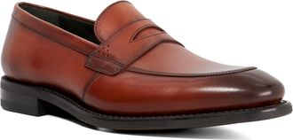 Dune London Loake Mens Lynch - Goodyear Welted Loafers - Brown Leather - Size UK 10