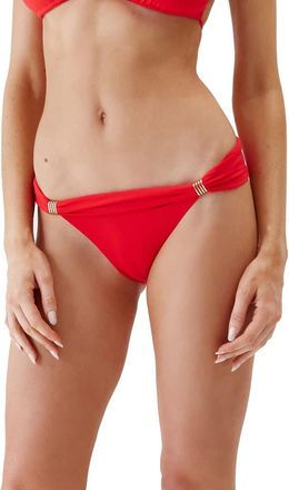 Melissa Odabash Grenada Bikini Bottoms in Red at Nordstrom, Size 2