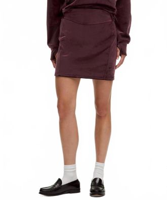lululemon Scuba High Rise Mini Skirt In Garnet