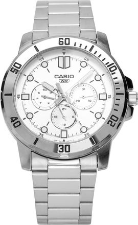Casio Quartz Waterproof Mens Light Grey Analog MTP-VD300D-7E
