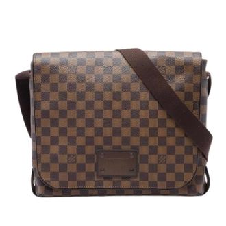 Louis Vuitton Pre-owned Brooklyn MM Crossbody Bag - unisex - Pre-owned - Bruin - Maat: ONE Size Leer