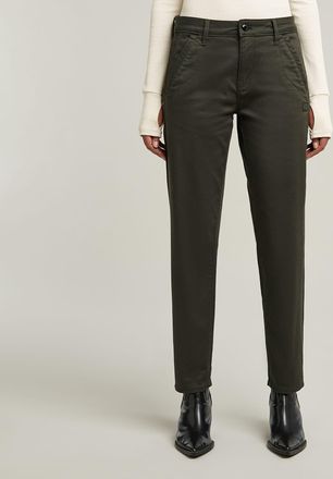 G-Star Womens G-Star RAW Kate Boyfriend Pants - Grey Cotton - Size 27W/34L