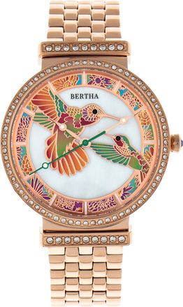 Bertha Sunglasses Emily Mother-Of-Pearl Bracelet Watch