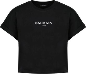 Balmain Mujer, Camisetas, Negro, Talla: L
