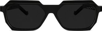 Vava WL0004 Black Matte Mens Sunglasses Size 56