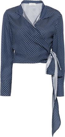 Mazzarelli Camicia a pois - Blu