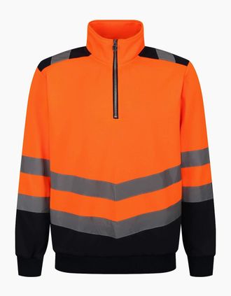 Regatta Mens Regatta Professional Mens Quarter Zip Hi-Vis Vest - Orange - Size: 40/Regular