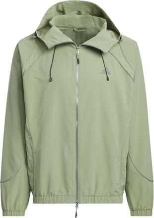 adidas FUSTL WOVEN logo Hooded Jacket Asia Sizing Sage Green JI8741