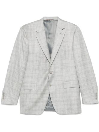 Canali checked blazer - Grey