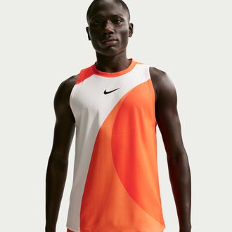 Nike Mens Court Slam Dri-FIT ADV Tank Top in Orange | IF1199-842