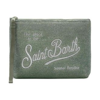 MC2 Saint Barth Clutches, female, Green, Size: ONE SIZE Aline Lurex Pochette