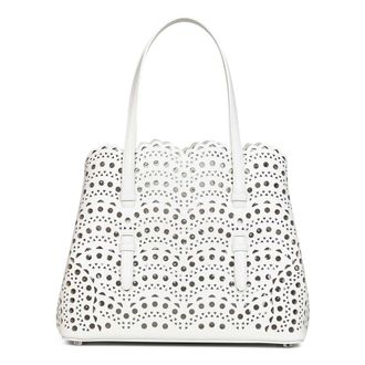 Alaia Mina 25 Bag - female - Ala&iuml;a - Handbags - White - ONE SIZE - Bags