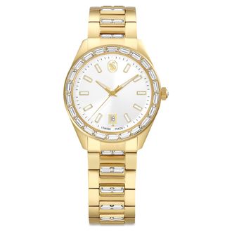 Swarovski Matrix Quartz Diamond White Dial Ladies Watch 5745534
