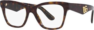 Dolce & Gabbana Stijlvolle montuur in Havana kleur - unisex - Brillen - Bruin - 53 MM - Accessoires