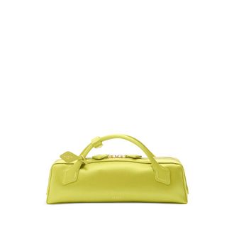 Alaia Le Teckel Handle Satin Clutch Bag