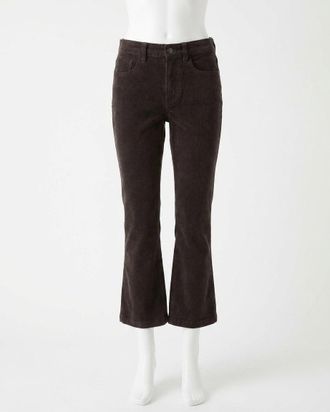 Faherty Soft Stretch Cord Flare Pants In Espresso
