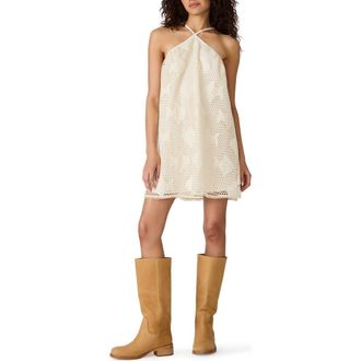 Steve Madden Petunia Open Stitch Sleeveless Dress in Ivory at Nordstrom, Size X-Small