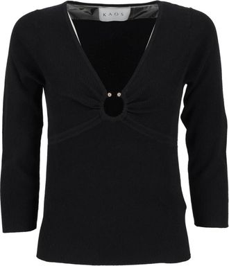 Kaos Kaos, Dames, Truien, Zwart, Maat: M