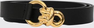 Tagliatore Adjustable Smooth Leather Belt with Metallic Buckle