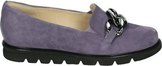 Hassia Paarse Su&egrave;de Instappers - Dames - Loafers - Paars - 38 EU - Su&egrave;de - Schoenen