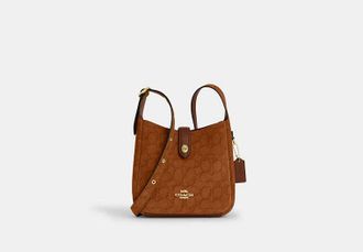 Coach Womens Hadley Mini Crossbody Bag in Brown | Leather