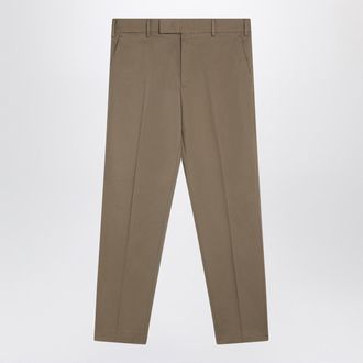 Pantaloni Torino Dark Beige Cotton Trousers