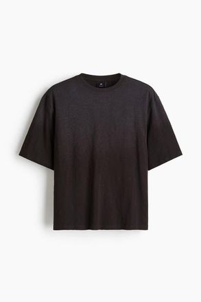 H&M Oversized Fit T-shirt in Black at Nordstrom, Size Xx-Large