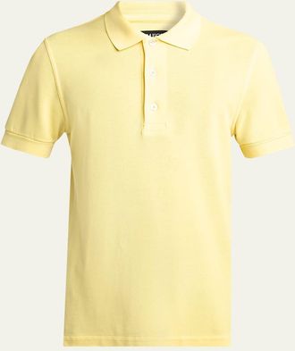 Tom Ford Mens Lyocell Pique Polo Shirt
