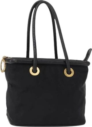 Celine Pre-owned Vintage Handtas - Dames - Vintage Handtas - Zwart - ONE Size - Nylon - Vintage