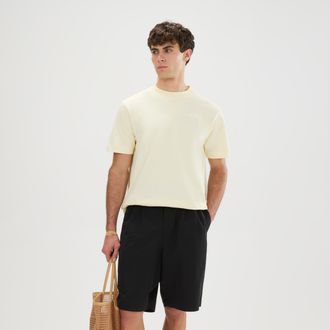 Ellesse T-Shirt ELLESSE ACCIANO T-SHIRT, Herren, Gr. XXL, light gelb, Obermaterial: 100% Baumwolle, normal, Rundhals, Shirts T-Shirt, Kurzarm, ohne Verschluss