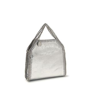 Stella McCartney Womens Top Handle Bag Silver Polyester