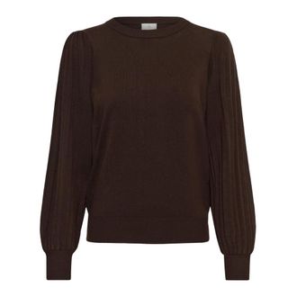 Kaffe Maglieria Girocollo - - Knitwear - Donna - Marrone - M