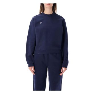 PANGAIA Classic Crewneck HW - - Sweatshirts & Hoodies - Donna - Blu - M