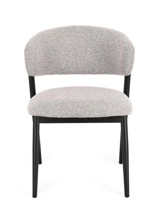 BIZZOTTO Set of 2 chairs model CASSANDRA BLACK/GRAY