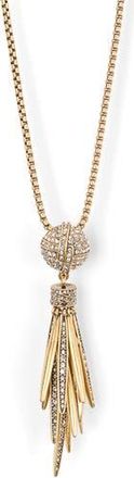 Kenneth Jay Lane Crystal Orb & Spikes Pendant Necklace in Gold at Nordstrom Rack