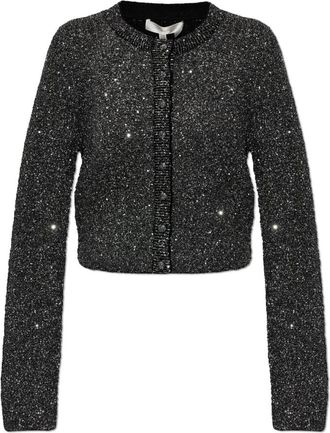 LoveShackFancy Ferra Cardigan - Dames - Vesten - Zwart - L - Leer - Truien & Vesten