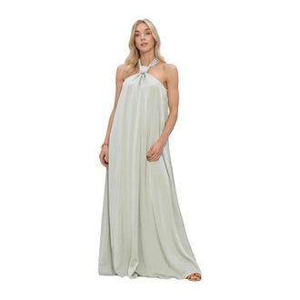 Lina Locchi Ll-Alina Maxi Jurk - Dames - Maxi kleedjes - Groen - XL - Kleedjes