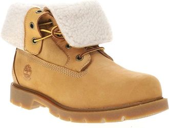 Timberland Linden Woods TB1A1KGC231 Boots Womens Brown Nubuck Fold-Down TF9082
