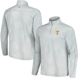 Tommy Bahama Mens Tommy Bahama Gray Tennessee Volunteers Delray Frond IslandZone Half-Zip Jacket at Nordstrom, Size Medium