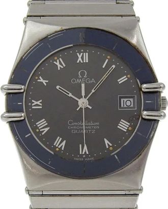 Omega Pre-owned Watches, male, Gray, Size: ONE SIZE Pre-owned Constellation Stainless Steel Watch