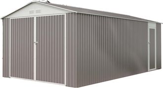 Habitat et Jardin Garaje En Metal Con Puerta Abatible Nevada - 18,56 M&sup2;
