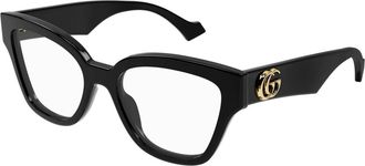 Gucci Mode Brillencollectie - Dames - Brillen - Zwart - 54 MM - Accessoires