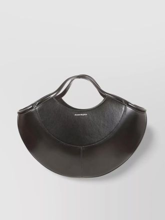 Alexander McQueen leather panelled tote bag