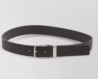 Bottega Veneta intrecciato calf leather belt adjustable
