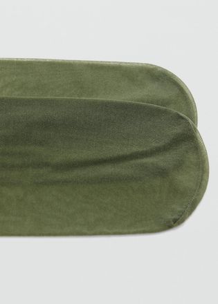 Mango Calze velate sottili verde medio - Donna - S - MANGO