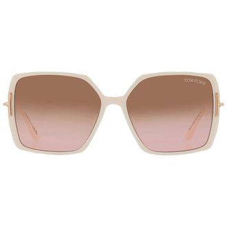 Tom Ford Joanna Brown Gradient Butterfly Ladies Sunglasses FT1039-F 25F 59