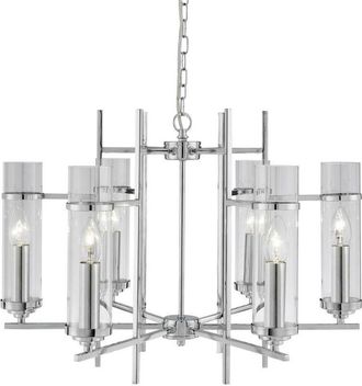 Searchlight Searchlight Milo - 6 Light Multi Arm Ceiling Pendant Chrome, Glass Six, E14