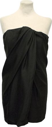 Jay Ahr Black Silk Sleeveless Dress Size M