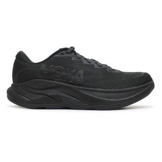 Hoka One One Hoka Rincon 4 Synthetic Textile Womens Comfort Trainers - Black Black - Size:UK 4.5