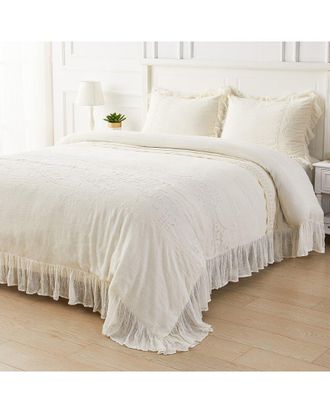 Melange Home M&eacute;lange Home Lace Linen Duvet Set